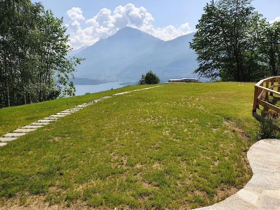 Casa A Punta Casetta Nel Bosco, Meravigliosa Vista Lago Stazzona Italy