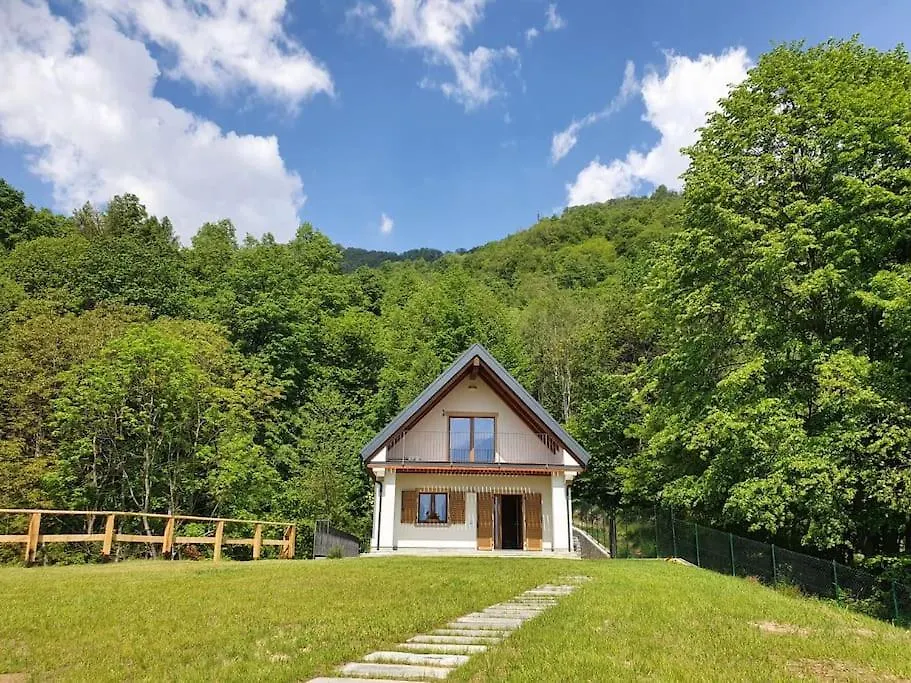 Casa A Punta Casetta Nel Bosco, Meravigliosa Vista Lago Stazzona Chalet