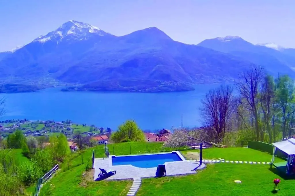 Casa A Punta Casetta Nel Bosco, Meravigliosa Vista Lago Stazzona Chalet